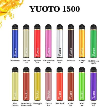 Yuoto Vape Disposable Pod Device 1500 Puffs 5.0ml 900mAh