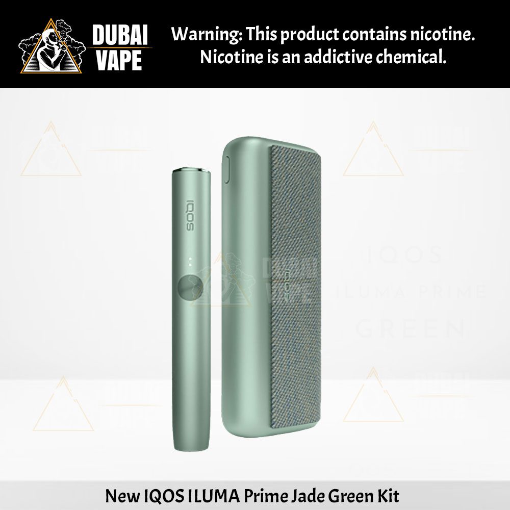 New IQOS ILUMA Prime Jade Green Kit, Dubai Vape Store