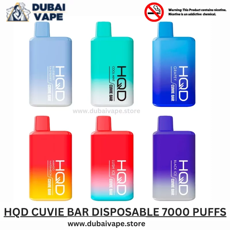 HQD CUVIE BAR DISPOSABLE (7000 PUFFS) Dubai Abu Dhabi Same Day Delivery